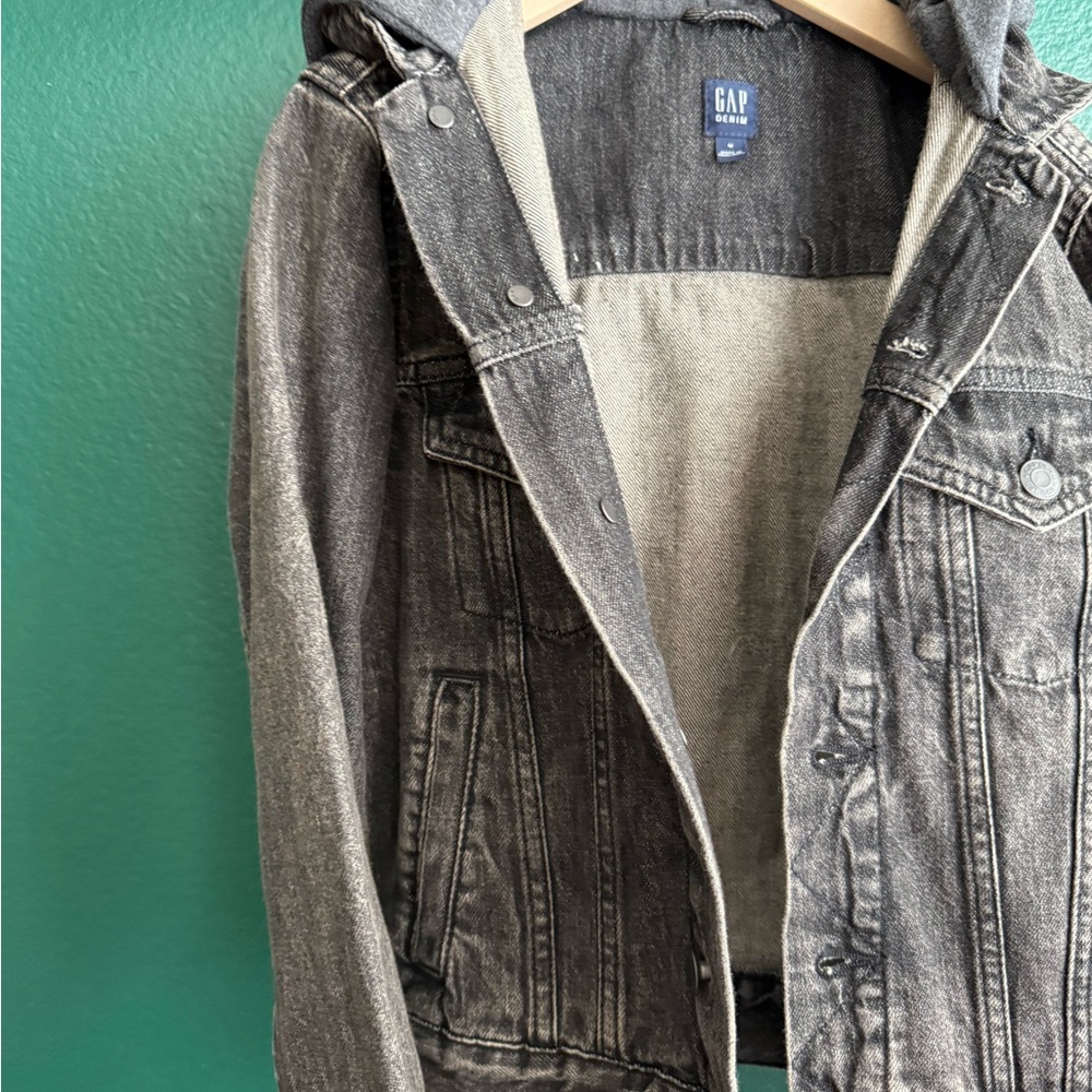 GAP kids Black Denim Jacket